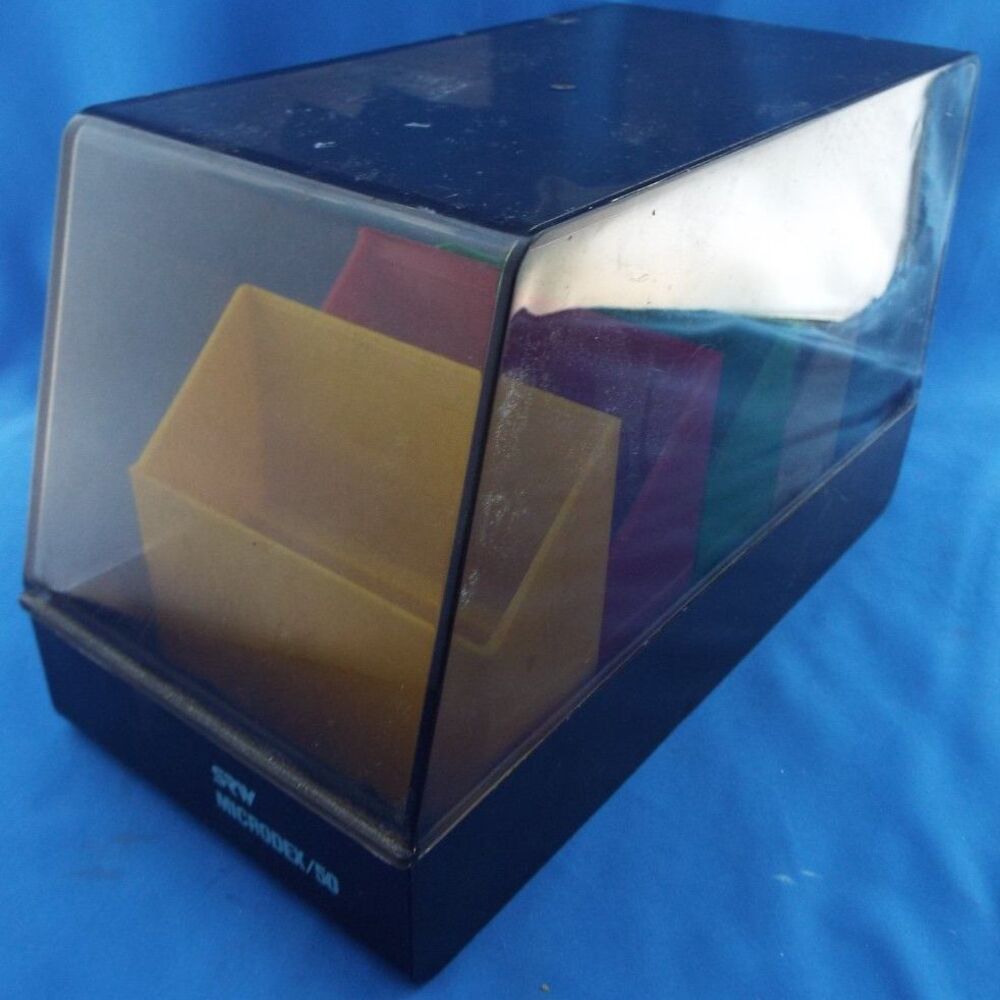 SRW MICRODEX/50- Computer Diskette/ Disk Holder Organizer Case Organizer Plastic